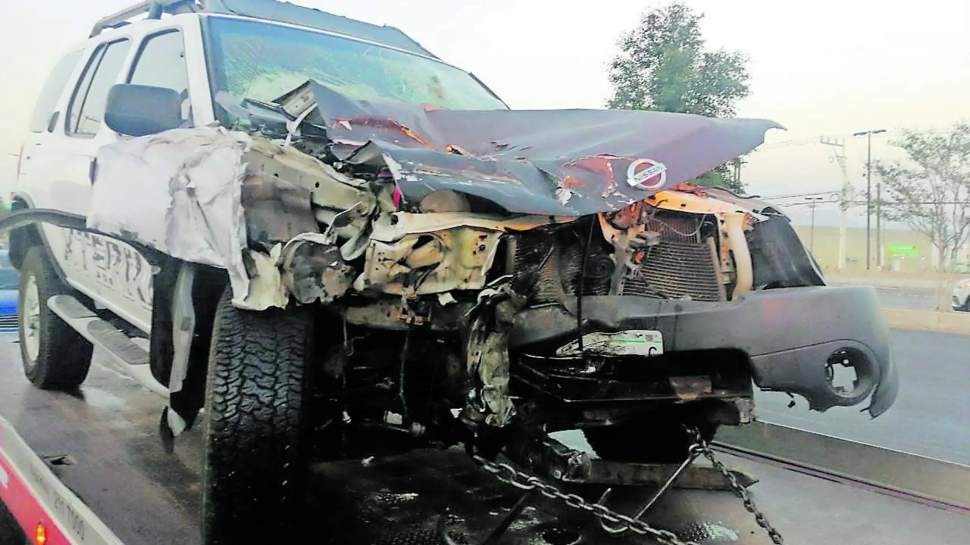 20 MAR CAMIONETA FUE IMPACTADA